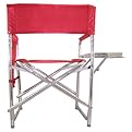 Picnic Time Sports Chair with Table and Pockets - Red