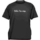 Hello. I'm a mac. Men's Tee Shirt XL-Light Blue