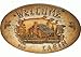Beautifully Designed Oval Plaque with a Raised Cabin Design and 