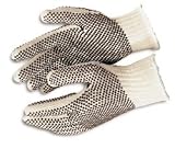 Reversible Double Sided Dotted String Knit Work Gloves - Size 9 - Sold As 1 Dozen