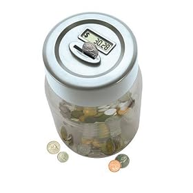 Digital Coin Counting Money Jar. Not Your Average Loose Change Jar. by Office Machines Supplies