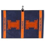 Illinois Fighting Illini GOLF CLUB HAND JACQUARD TOWEL