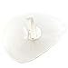 Big Kentucky Derby Feather Floral Organza Headband Fascinator Cocktail Hat White