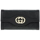 グッチ(GUCCI)長財布 レディース グッチシマレザー インターロッキングGディテール ブラック 282434 AA61G 1000【並行輸入品】 GUCCI 長財布