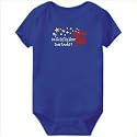 Baby Bodysuit Admiral Blue " MY Nova Scotia Duck Tolling Retriever DOES TRICKS ! " Dogs 3 - 6 Months
