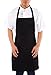 Qishi Wear Chef Kitchen Bib Aprons - Professional Grade for Home or Professional Kitchen, Durable, Comfortable, Easy Care