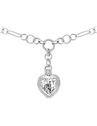 Original Star K (tm) Heart Shape Cubic Zirconia Pendant in 925 Sterling Silver