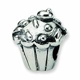 Sterling Silver Reflections Kids Cupcake Bead (3.25mm Diameter Hole)