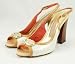 Caligarius Isabella Ivory Women's Leather Pump