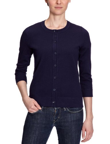 Eddie Bauer Damen Strickjacke, 22203178, Gr. 34/36 (S), Blau (Dunkelblau) Preisvergleich