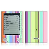 Spring Stripes Design Protective Decal Skin Sticker for Sony Digital Reader PRS-505 Models