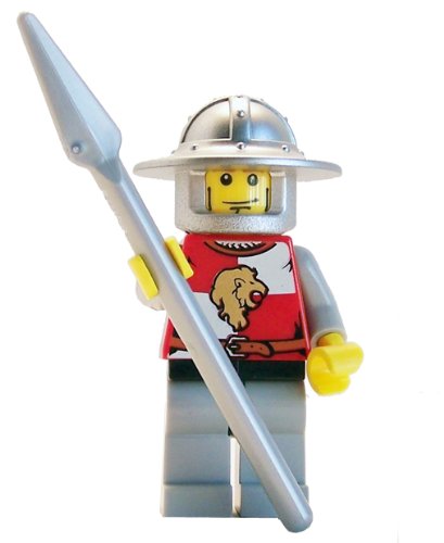 Lion Knight (Spear, Wide Helmet) - LEGO Kingdoms Minifigure