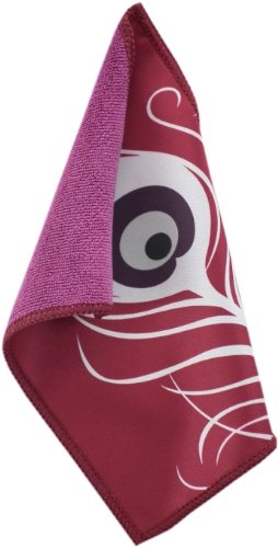 Toddy Gear Your Eminence Red 5 x 7 Inch Premium Microfiber Smart Cloth, for iPad and Touch Screen Cleaning - Retail Packaging - Red/Purple, 15X7B1806