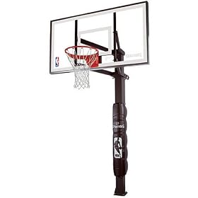 Spalding 888 Series In-Ground Basketball System - 72 Glass Backboard