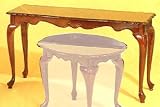 Queen Anne Collection Sofa Table in Cherry Finish By Coaster Furniture