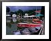 Boats, Inn and Restaurant Above Waterfall Trail in Black Forest, Triberg, Germany Lonely Planet Collection Framed Art Poster Print by Johnson Dennis, 31x25
