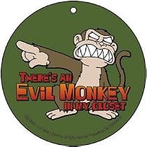 Family Guy Evil Monkey In My Closet Automotive Air Freshener