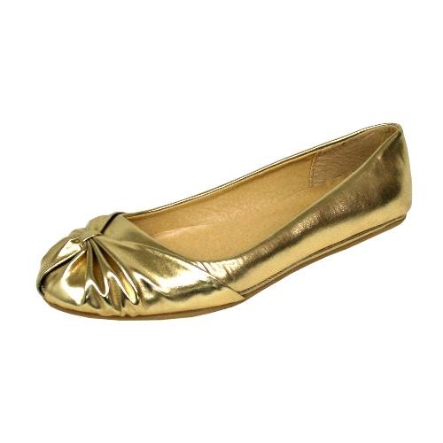 Cheap Ballet Flats in Gold