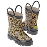 Leopard kids wellies