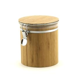Medium Air Tight Bamboo Canister - Carbonized Brown by ThinkBamboo - Canisters