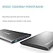 Power Bank, Vinsic® 15000mAh Ultra Slim Power Bank, Dual SMART USB Port 5V/2.4A External Mobile Battery Charger Pack for iPhone 6 Plus/6S/6/5S/5/4S, iPad, iPod, Samsung Galaxy, Cell Phones, Tablets.