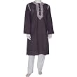 Men Cotton Clothing Embroidered Kurta Pajama Long Sleeve Size L Chest :42 (gkp580)