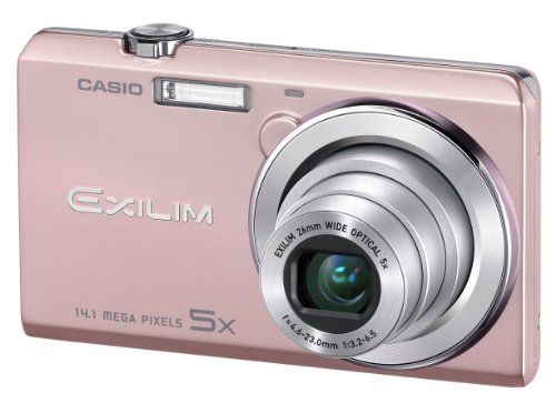 Casio Exilim EX-ZS10 Digitalkamera (14 Megapixel, 5-fach opt. Zoom, 7,6 cm (3 Zoll) Display, HD-Video) rosa