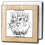 Review 3dRose LLC  / FOR MEG RYAN FANS, 4 MEGS OF RAM - 6 Inch Tile Napkin Holder