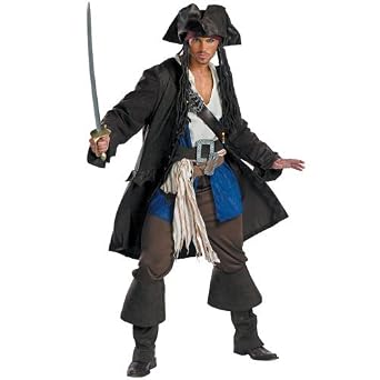 Pirates of the Caribbean 3 Captain Jack Sparrow Costume