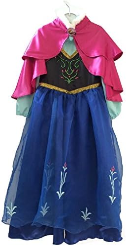 Lucianna Girls' Frozen Dress Halloween Cosplay Costume (110CM)