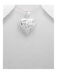 Heart Pendant Necklace In 92.5 Sterling Silver