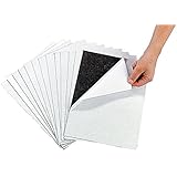 Awesome Adhesive Magnetic Sheets (12 Pack) Peel & Stick + Flexible 8 1/2" X 11".