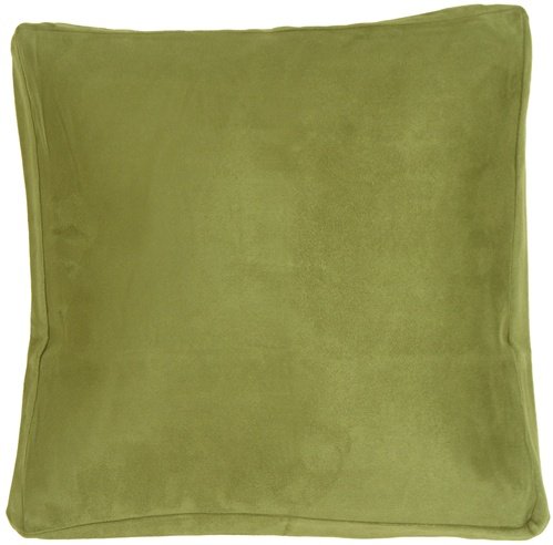 Pillow Decor - 16x16 Box Edge Royal Suede Sage Green Decorative Throw Pillow