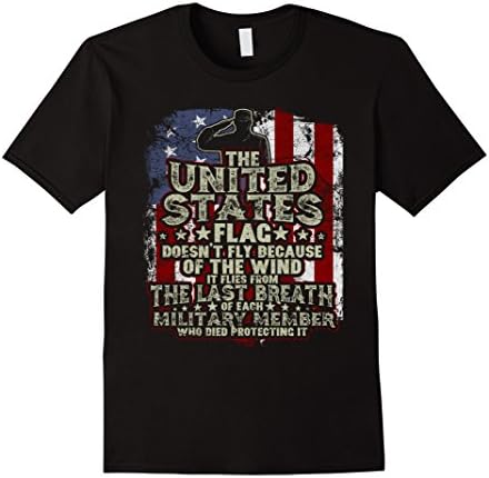 Men's US Military T-Shirt for Patriots, Veterans & Fallen Heroes 2XL Black