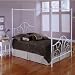 Contour Canopy Bed Matte White