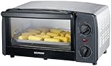 Severin TO 2030 Toastofen / ca. 1000 Watt / 9 Liter Garraum / edelstahl-gebürstet-schwarz