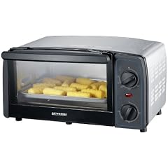 Severin TO 2030 Toastofen / ca. 1000 Watt / 9 Liter Garraum / edelstahl-geb�rstet-schwarz