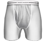 Men's Under Armour HeatGear Boxerjock - 6 inch inseam - White