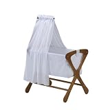 Cariboo Bassinet Veil and Arm in Teak