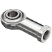 RBC Heim Bearings F6CR 0.3750" Bore, .3750-24 Threads Female Rod End Bearing, 2 Piece Metal-To-Metal