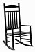Jack Post KN-28B Knollwood Mission Style Rocker, Black