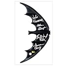 Adam West, Burt Ward, Yvonne Craig and Julie Newmar 1966 Batman Batarang Cast Signed