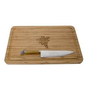 BAM Cutting Board and Knife - Grapes by 