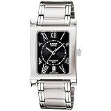 Casio Women's BEM100D-1A2V Silver Stainless-Steel Quartz Watch with Black Dial