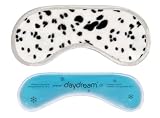 Produkt-Bild: Daydream F-8002 Dalmatiner Schlafmaske schwarz/wei&szlig;es Fell mit K&uuml;hlkissen