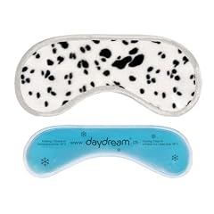Daydream F-8002 Dalmatiner Schlafmaske schwarz/wei�es Fell mit K�hlkissen