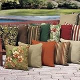 Outdoor Throw Pillow 20-square - Sunny Stripe