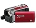 Panasonic SDR-S50 Camcorder SD Card, X78 Enhanced Optical Zoom, Wide Angle Lens, iA + Af Tracking and Optical Image Stabilisation - Red