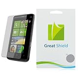 GreatShield Ultra Smooth Clear Screen Protector Film for HTC HD7 (3 Pack)