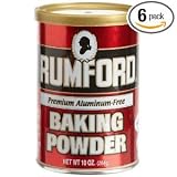 Rumford Aluminum Free Baking Powder, 8.1-Ounce Canisters (Pack of 6)